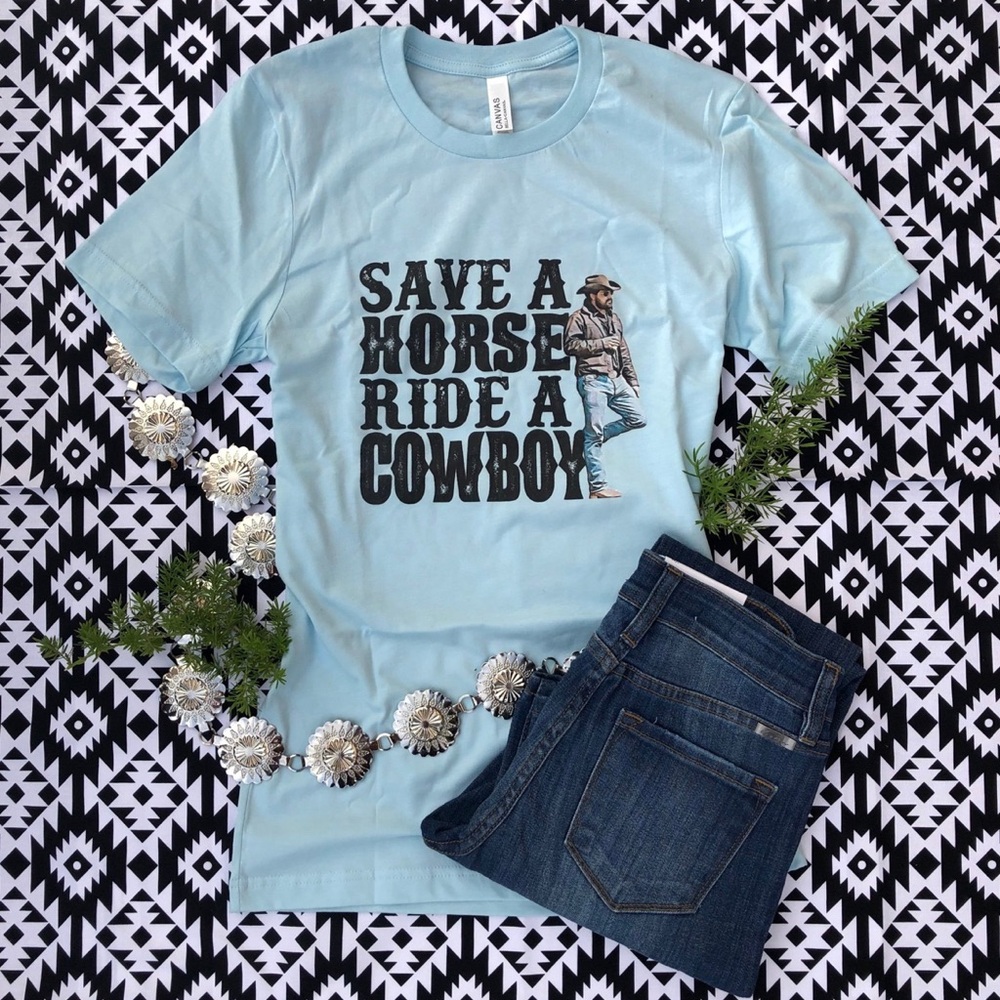 Save a Horse Graphic Tee size S NEW with tags